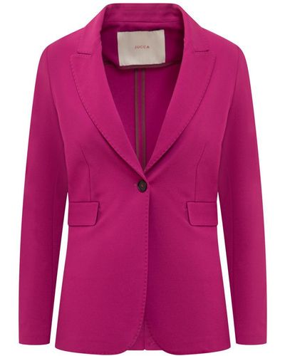 Jucca Single-Breasted Jacket - Pink