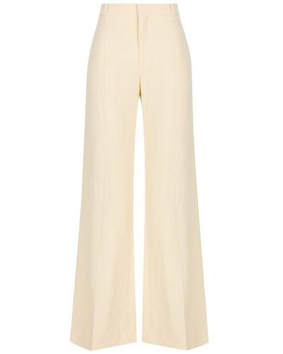 Chloé Wide-leg Tailored Pants - White