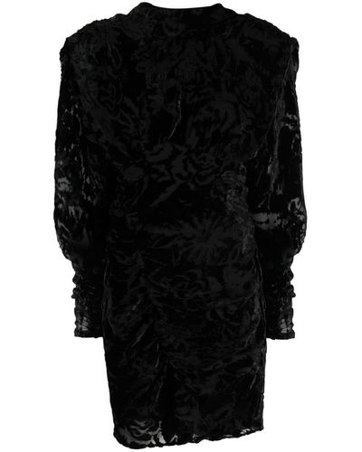 IRO Narivo Damask Effect Short Dress - Black
