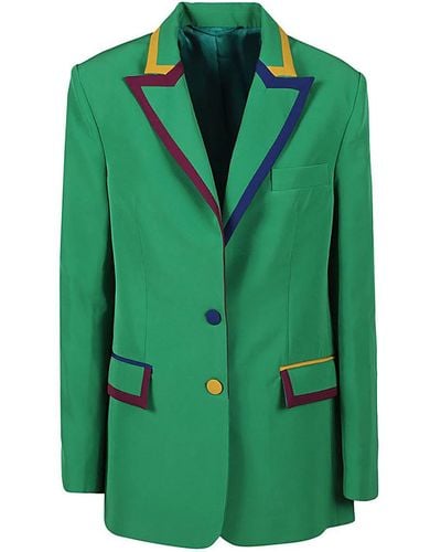 ALESSANDRO ENRIQUEZ Single-breasted Jacket - Green