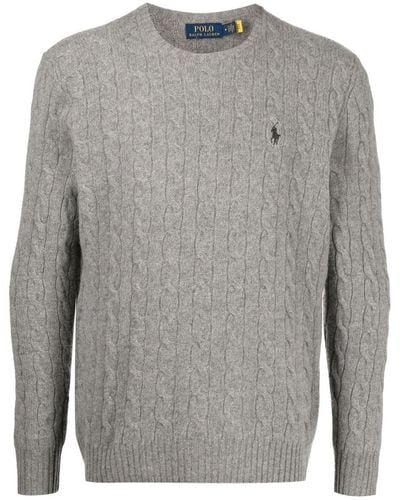 Ralph Lauren Logoed Sweater - Grey