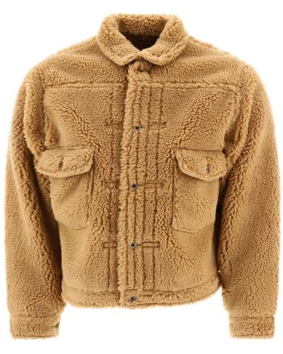 Human Made "Boa" Fleece Jacket - Brown