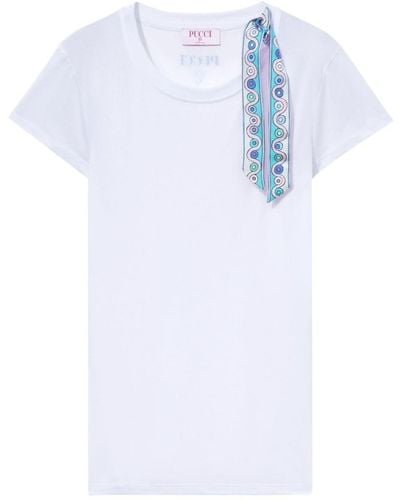 Emilio Pucci Cotton Blend T-Shirt - White