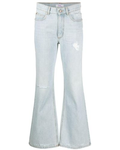 ERL Distressed-denim Bootcut Jeans - Blue