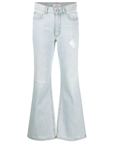ERL Distressed-denim Bootcut Jeans - Blue