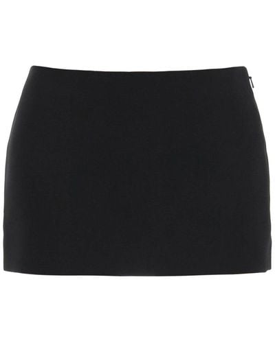 Khaite Jett Low-rise Mini Skirt - Black