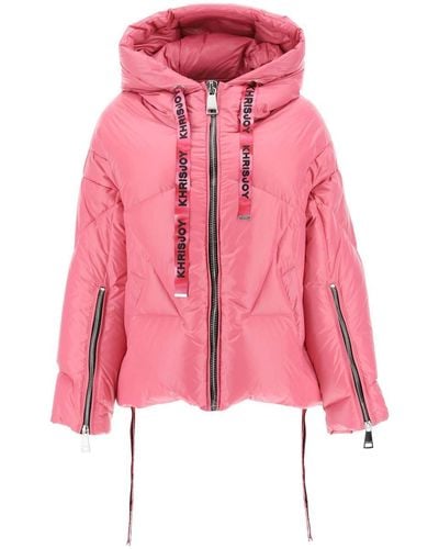 Khrisjoy Khris Iconic Shiny Puffer Jacket - Pink