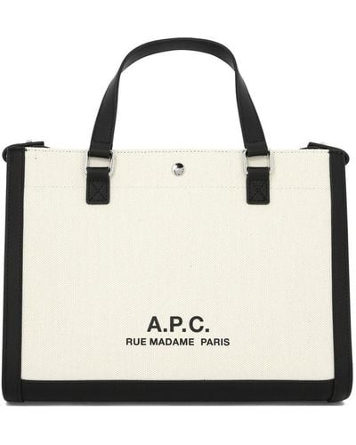 A.P.C. "Camille 2.0" Shopping Bag - White