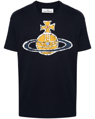 Vivienne Westwood Logo Cotton T-Shirt - Blue