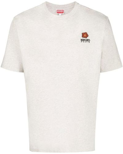KENZO Paris Boke Flower Crest T-Shirt Pale - White