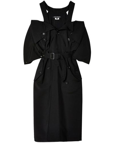 Junya Watanabe Trench-Style Midi Dress - Black