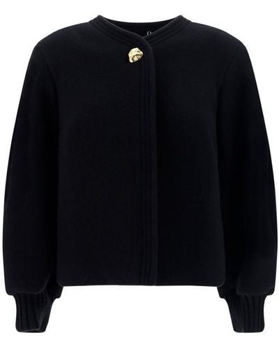 Chloé Embellished Wool-blend Jacket - Black