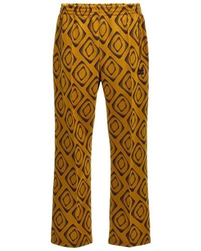 Needles Fancy Print Sweatpants Pants - Yellow