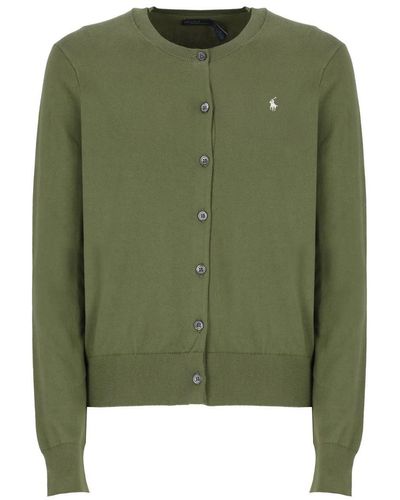 Ralph Lauren Pony Cardigan - Green