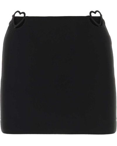 Nensi Dojaka Viscose Blend Mini Skirt - Black