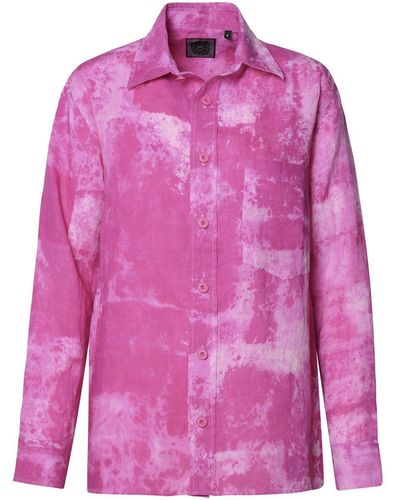 Destin Fuchsia Linen Shirt - Pink