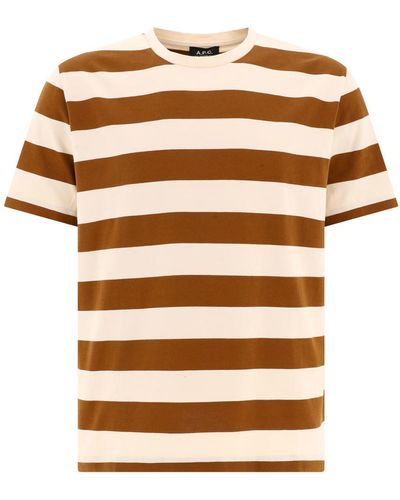 A.P.C. "thibaut" T-shirt - Brown