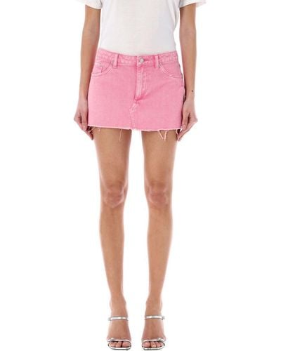 SER.O.YA Zuri Denim Mini Skirt - Pink