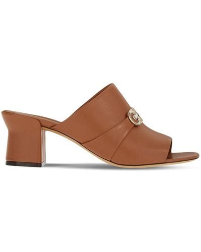 Ferragamo Ferragamo Ornella Leather Sandal - Brown