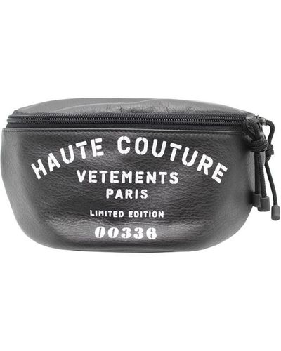 Vetements Haute Couture Funny Pack Bags - Black