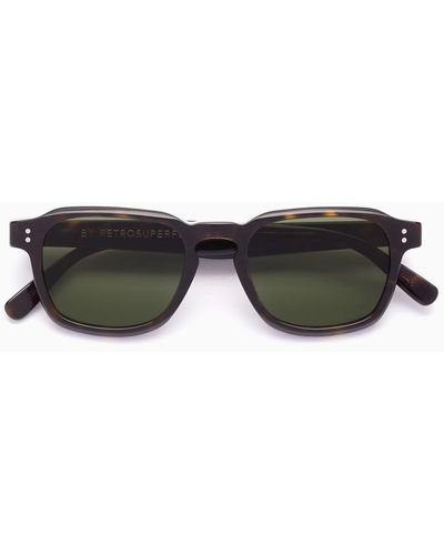Retrosuperfuture Luce 3627 Tortoiseshell Sunglasses - Black
