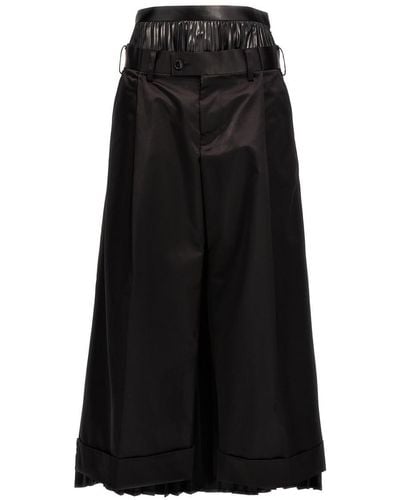 Junya Watanabe Skirt Insert Pants - Black