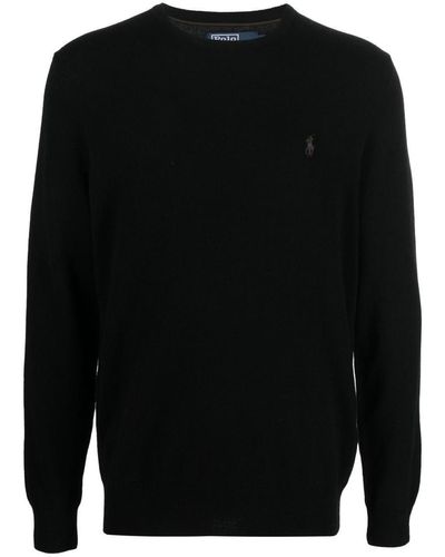 Polo Ralph Lauren Polo Pony Motif Sweater - Black