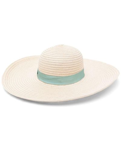 Borsalino Laura Hemp Wide Brim Hat - Natural