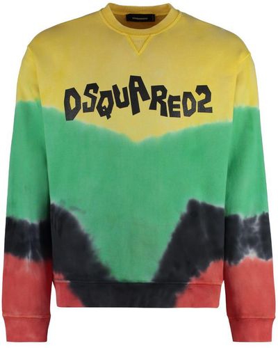 DSquared² Cotton Crew-neck Sweatshirt - Green