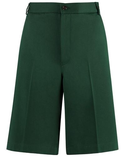 Gucci Cotton Bermuda Shorts - Green