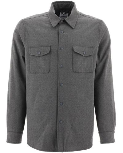 Aspesi Padded Wool Overshirt - Grey