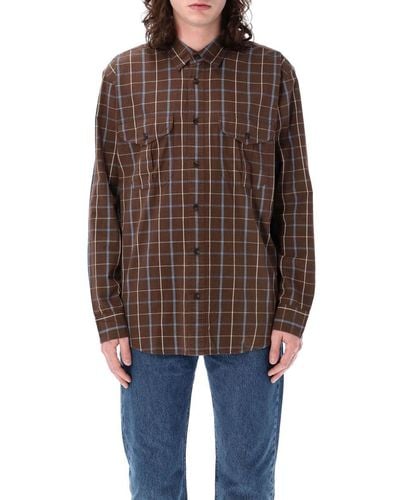 Filson Washed Feather Cloth Shirt - Brown