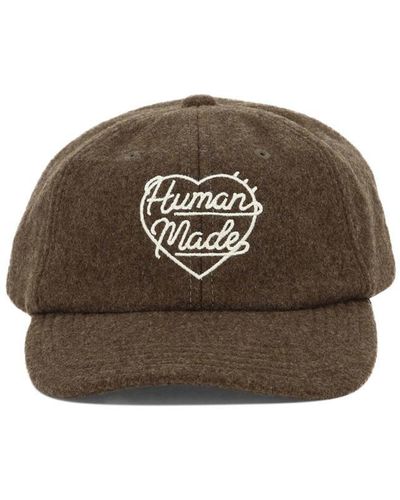 Human Made Wool Cap With Logo - Brown