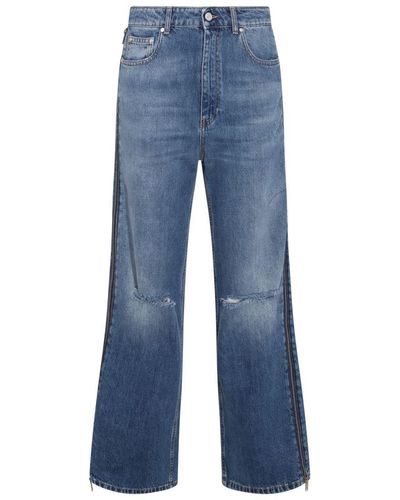 Stella McCartney Blue Cotton Jeans