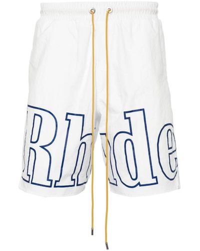 Rhude Logo Track-Short - White