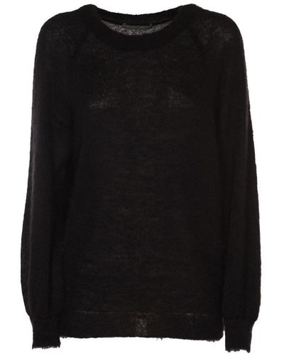 Alberta Ferretti Round Neck Sweater - Black