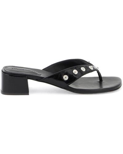 Paloma Wool Studded Flip-flop Sandals - Black