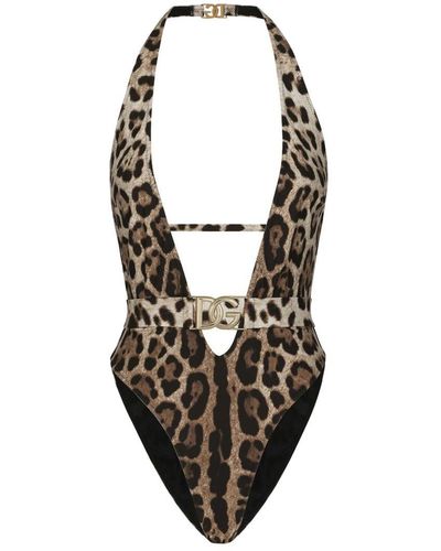 Dolce & Gabbana One-Pieces Swimwear - Brown