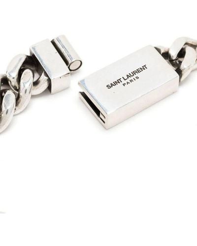 Saint Laurent Chain Bracelet - Metallic
