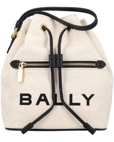 Bally Bar Minibucket Bag - Natural