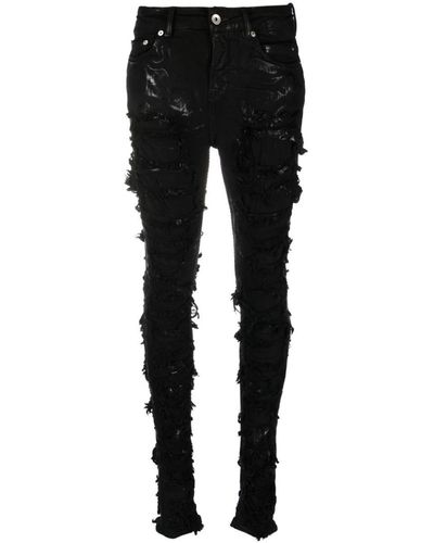 Rick Owens Luxor Deroit Cut Denim Jeans - Black