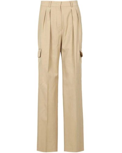 Sportmax Cargo Trousers - Natural