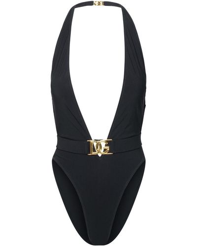 Dolce & Gabbana Dg One-Piece Swimsuit - Blue