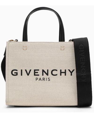 Givenchy G Mini Canvas Tote Bag - Natural