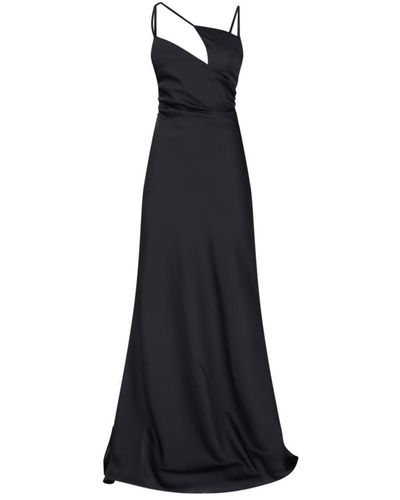The Attico Melva Long Dress - Black