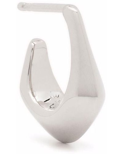 Lemaire Curved Mini Drop Earring - White