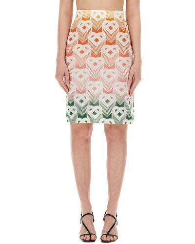 Casablancabrand Net Skirt - Multicolour