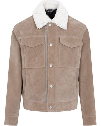 Dior Blouson With Sheepskin Collar Jacket - Multicolor