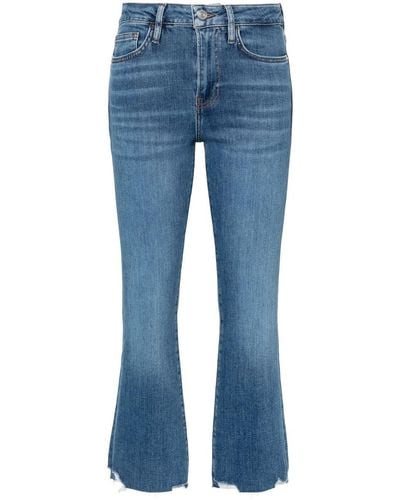 FRAME Le Crop Mini Boot Jeans - Blue