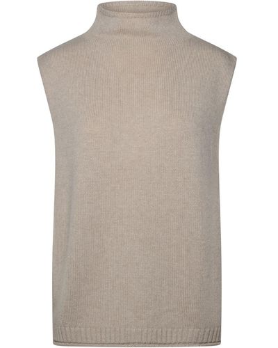 Lisa Yang 'tova' Sand Cashmere Vest - Gray